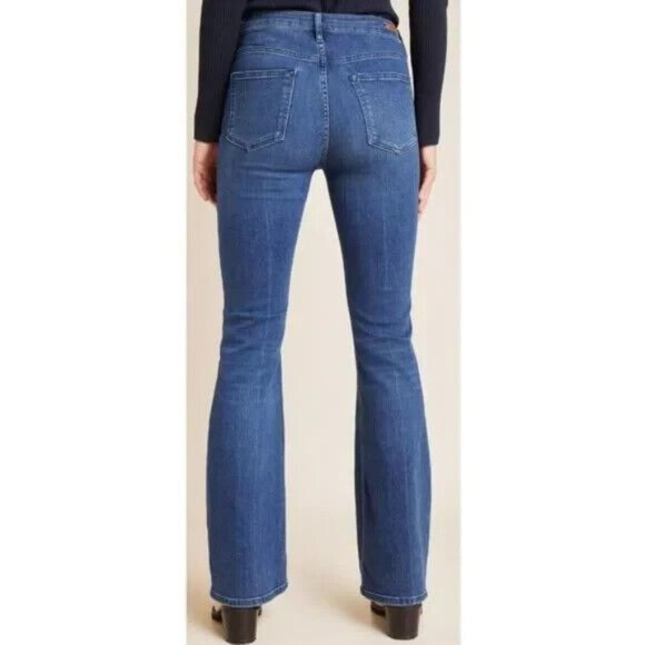 Anthropologie Pilcro High Rise Trouser Bootcut Jeans Women 29 EUC Stretch Pocket - Picture 14 of 14